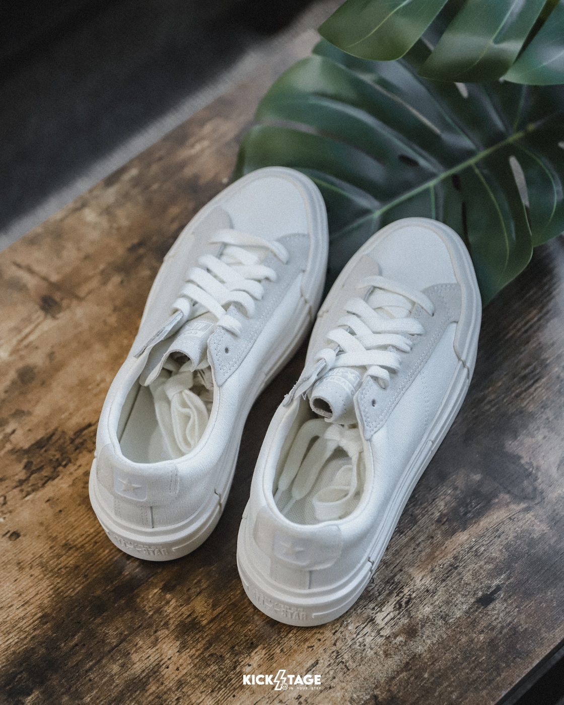 <特價，不退換> CONVERSE CHUCK TAYLOR ALL STAR CRUISE OX 全白 解構 厚底 低筒 UU鞋 帆布鞋【A08788C】