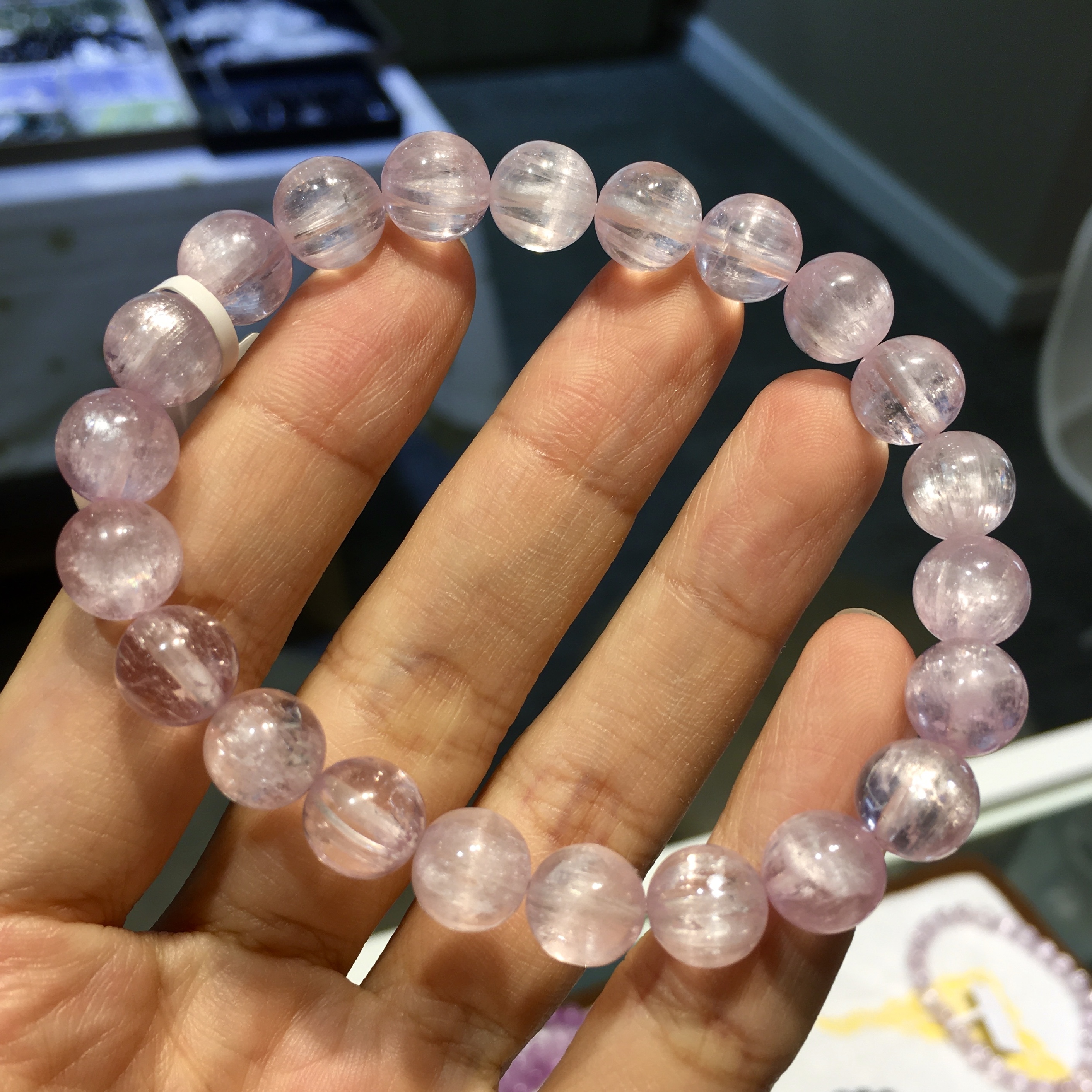 冰種紫鋰輝手串 57012 9mm