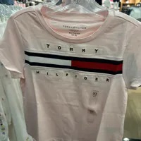 [S] TOMMY HILFIGER KIDS LOGO FLAG T-SHIRT,PINK, 71J4I33-690 (STH758)