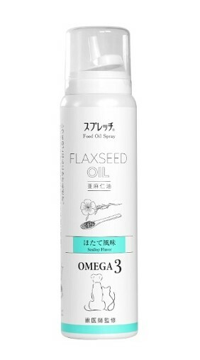 日本Lumica 狗貓用亞麻籽油/扇貝口味 食用油噴霧 60ml