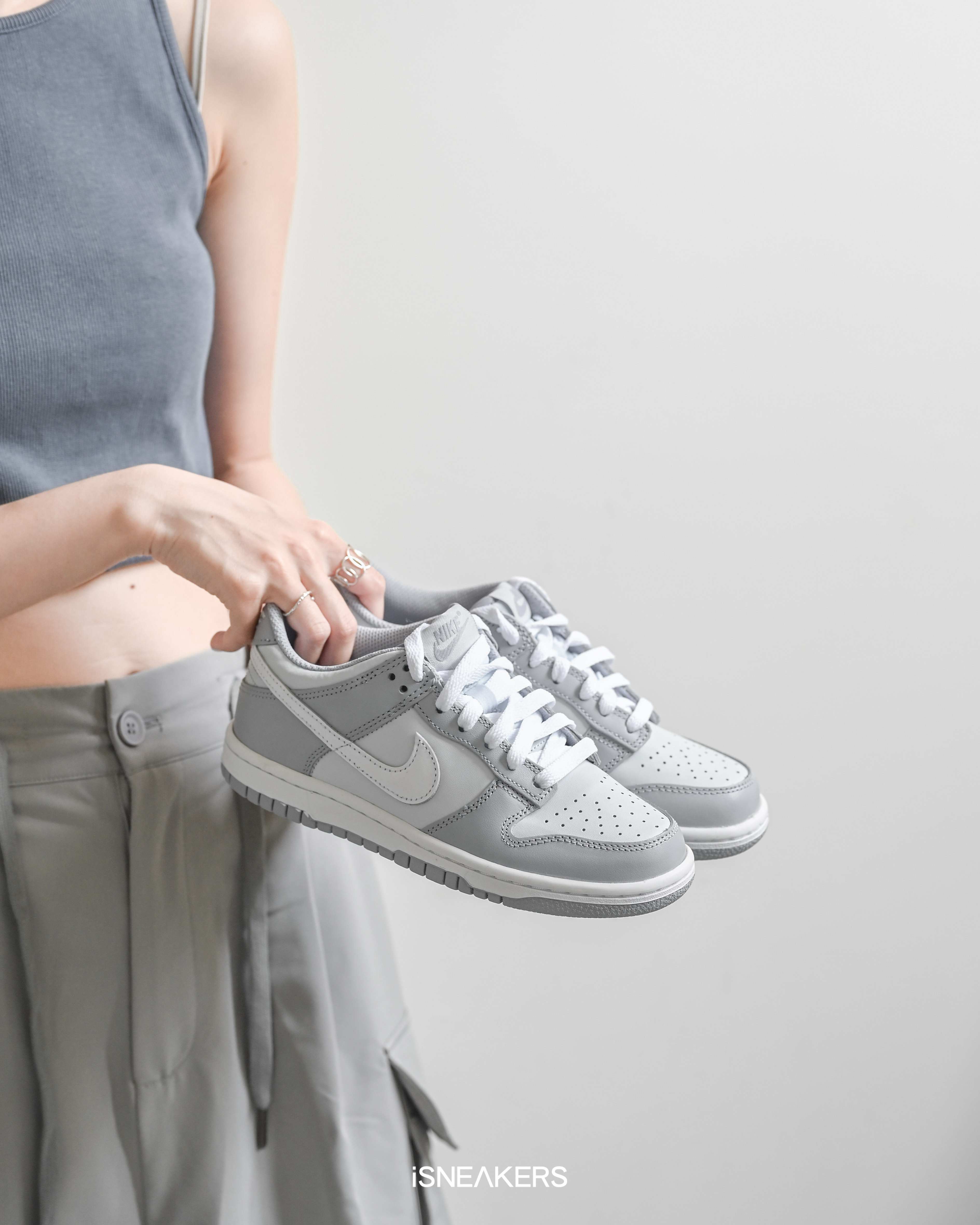 iSNEAKERS｜Nike Dunk Low GS "Two-Tone Grey" 冷霧灰白 大童 DH9765-001