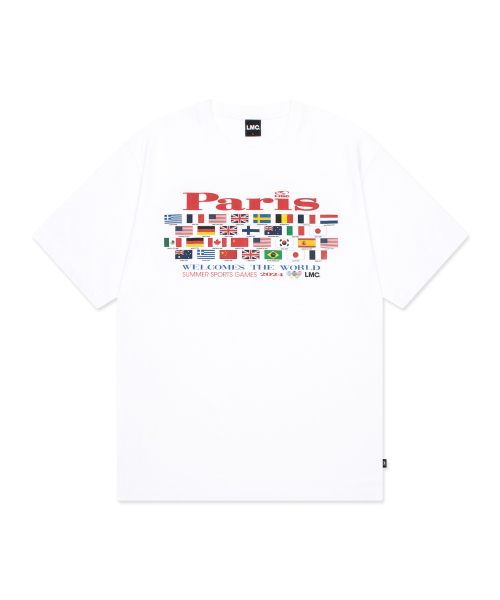 【代購】LMC PARIS FLAGS TEE 巴黎 國旗 短袖 短T 0LM24STS381WHT