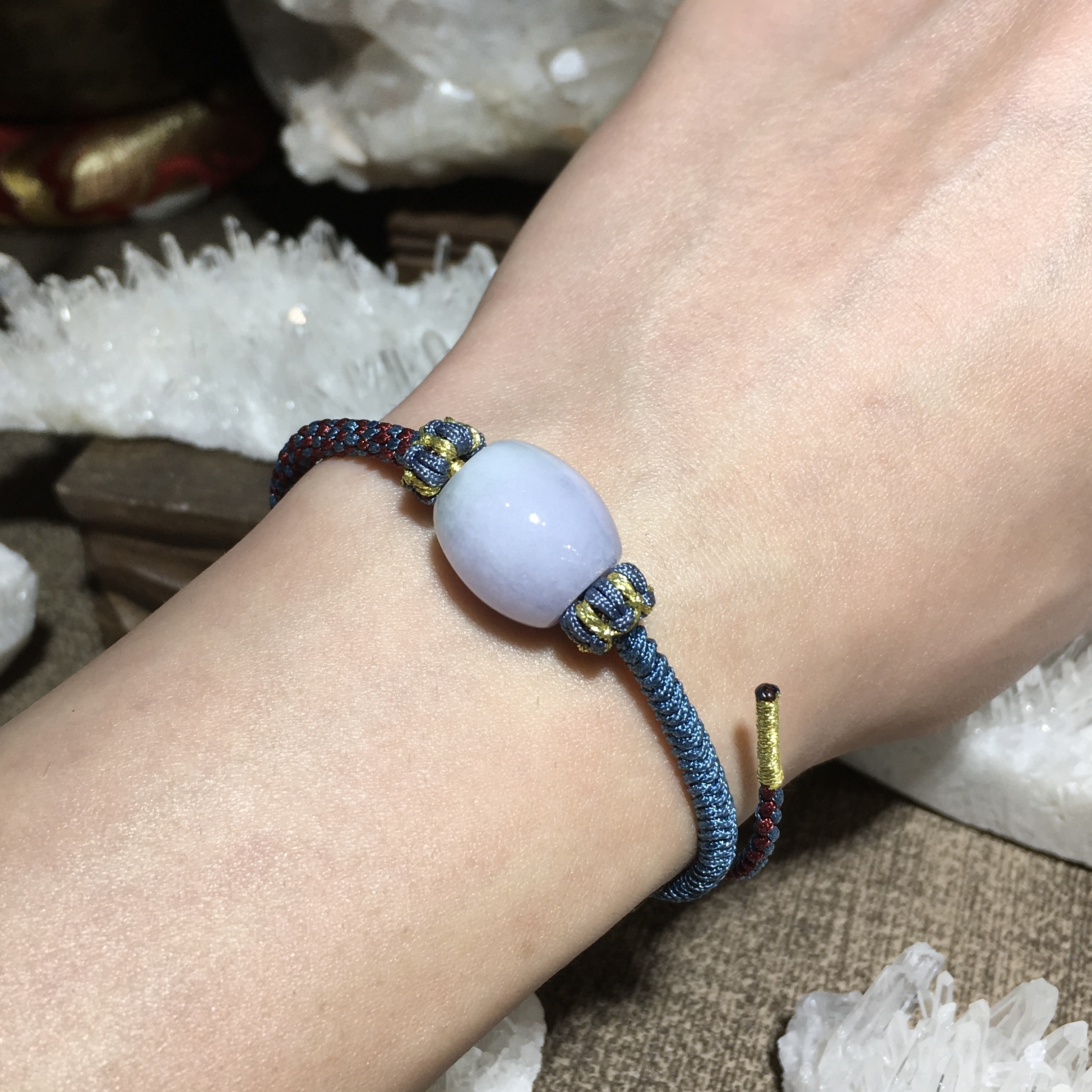 翡翠路路通編織手繩 001