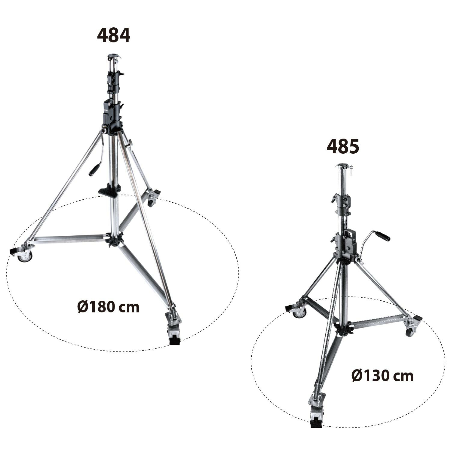 公司貨 台灣庭田 485 高臺專用三節手搖腳架 2.7M 腳架 燈腳 白鐵腳 搖搖腳 燈光配件 夾具 攝影 燈光