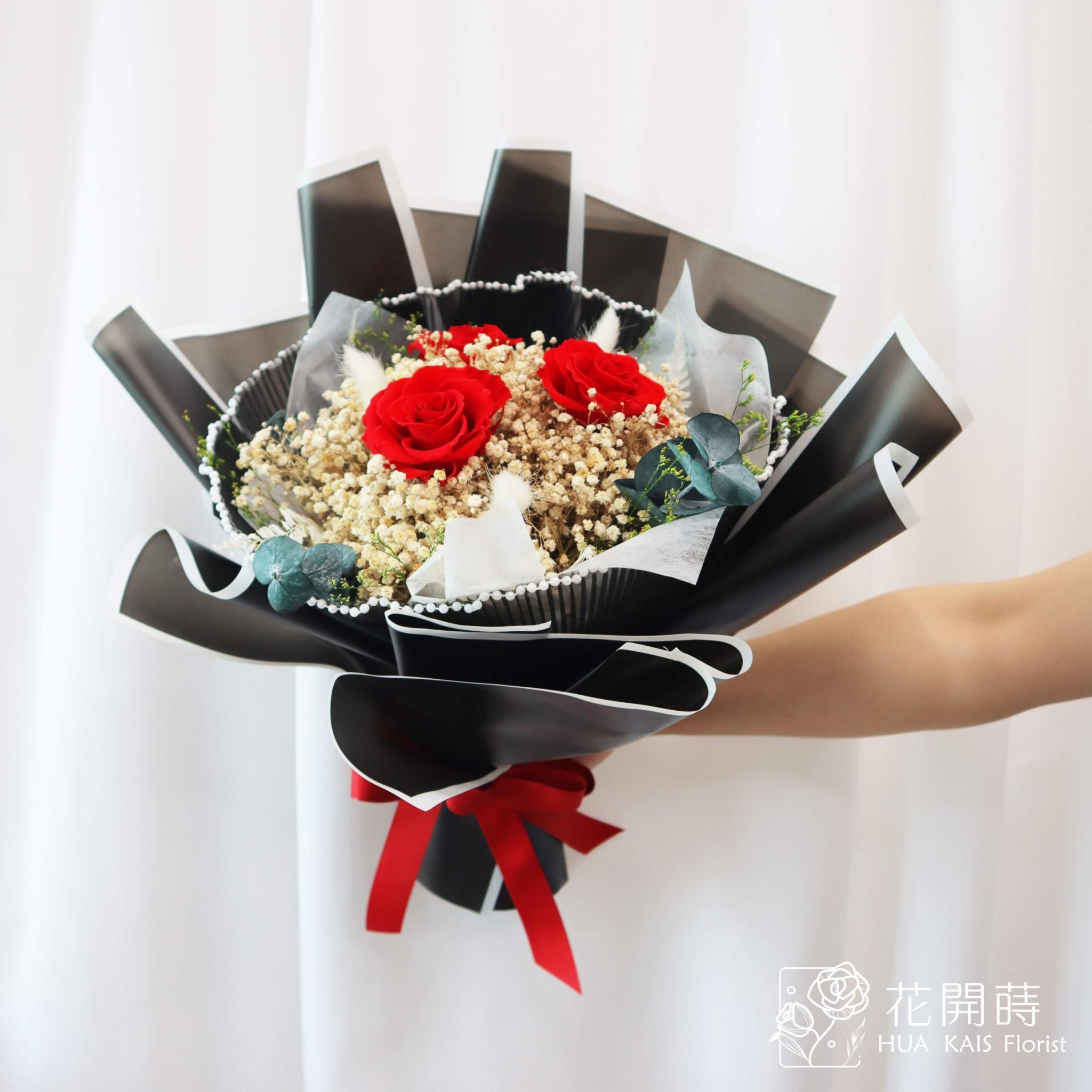 永生花束|紅色戀人(M)|告白花束|求婚花束|情人節花束|紀念日花束|永生花|畢業花束|儀式感|紀念日