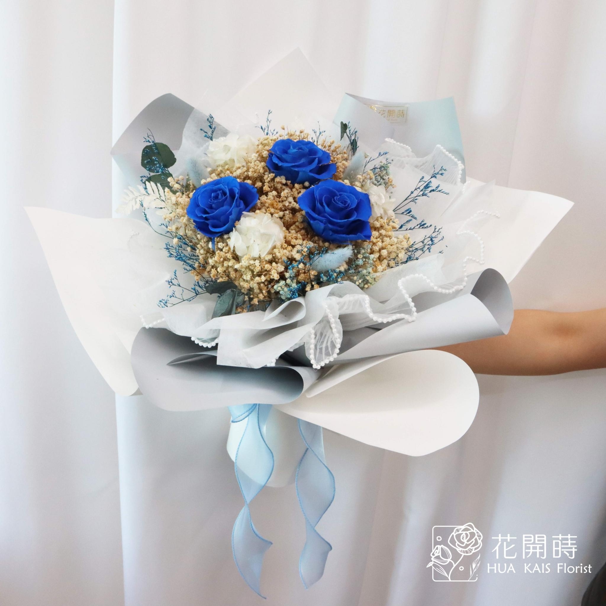 永生花束|深海戀人(M)|告白花束|求婚花束|情人節花束|紀念日花束|永生花|畢業花束|儀式感|紀念日