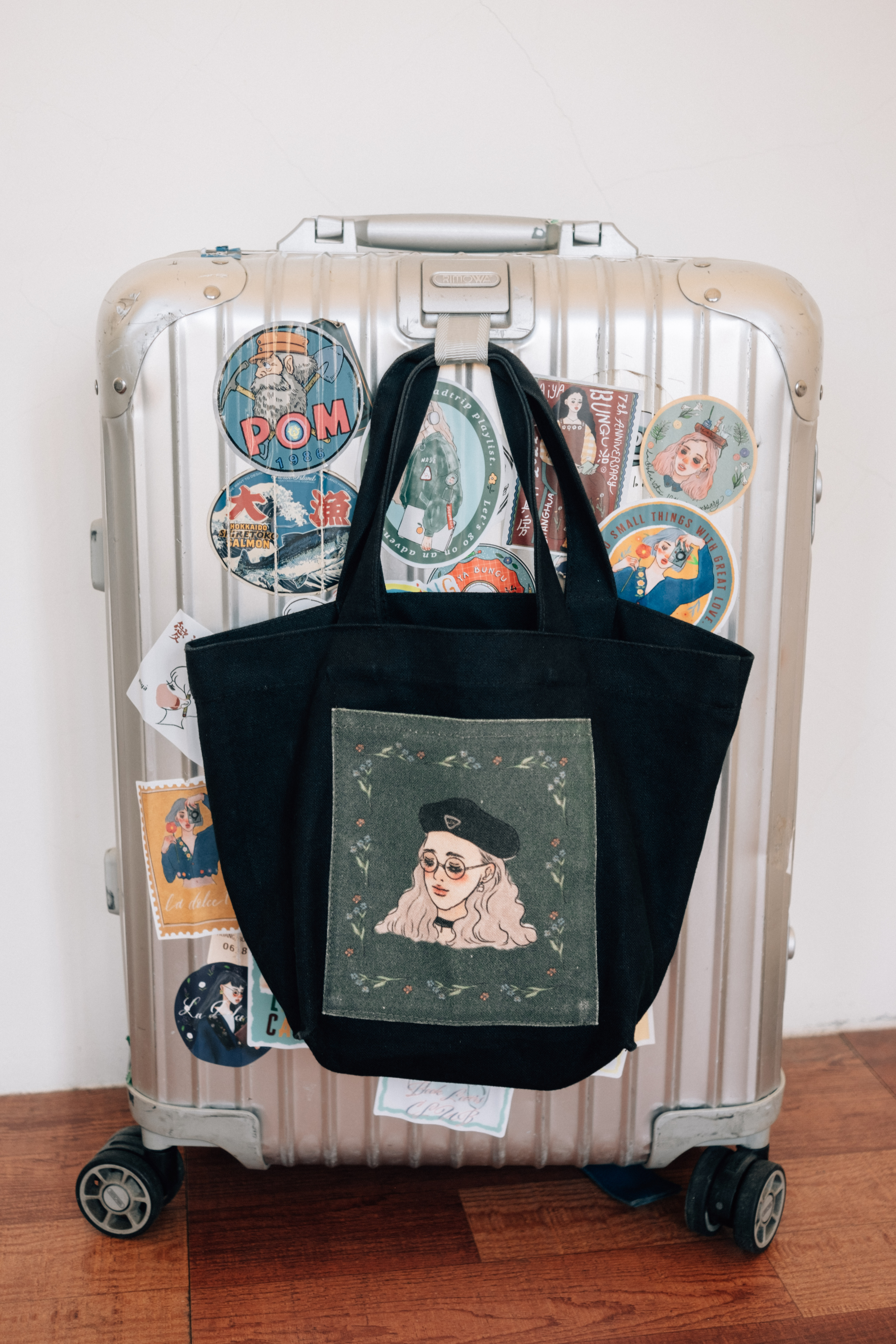 貝雷帽女子 便當袋｜甜蜜生活