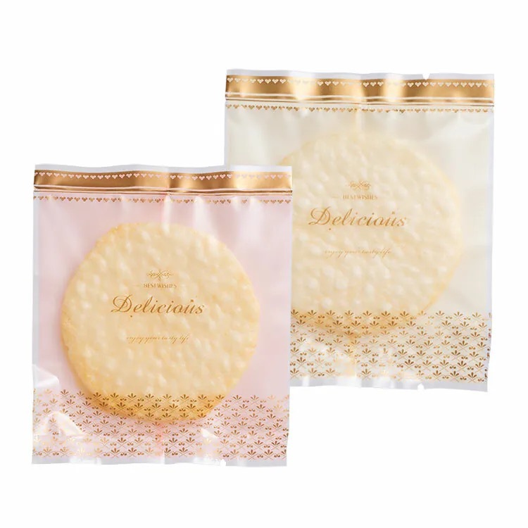 餅乾封口袋-歐式簡約-粉 100入 8.5*10cm【47060015】