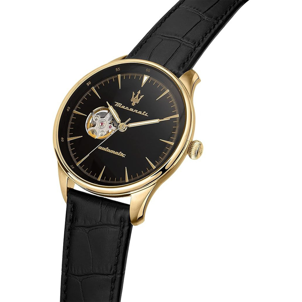 【MASERATI 瑪莎拉蒂】 R8821146001 Tradizione 高貴 低調 三針 皮革 自動機械 腕錶