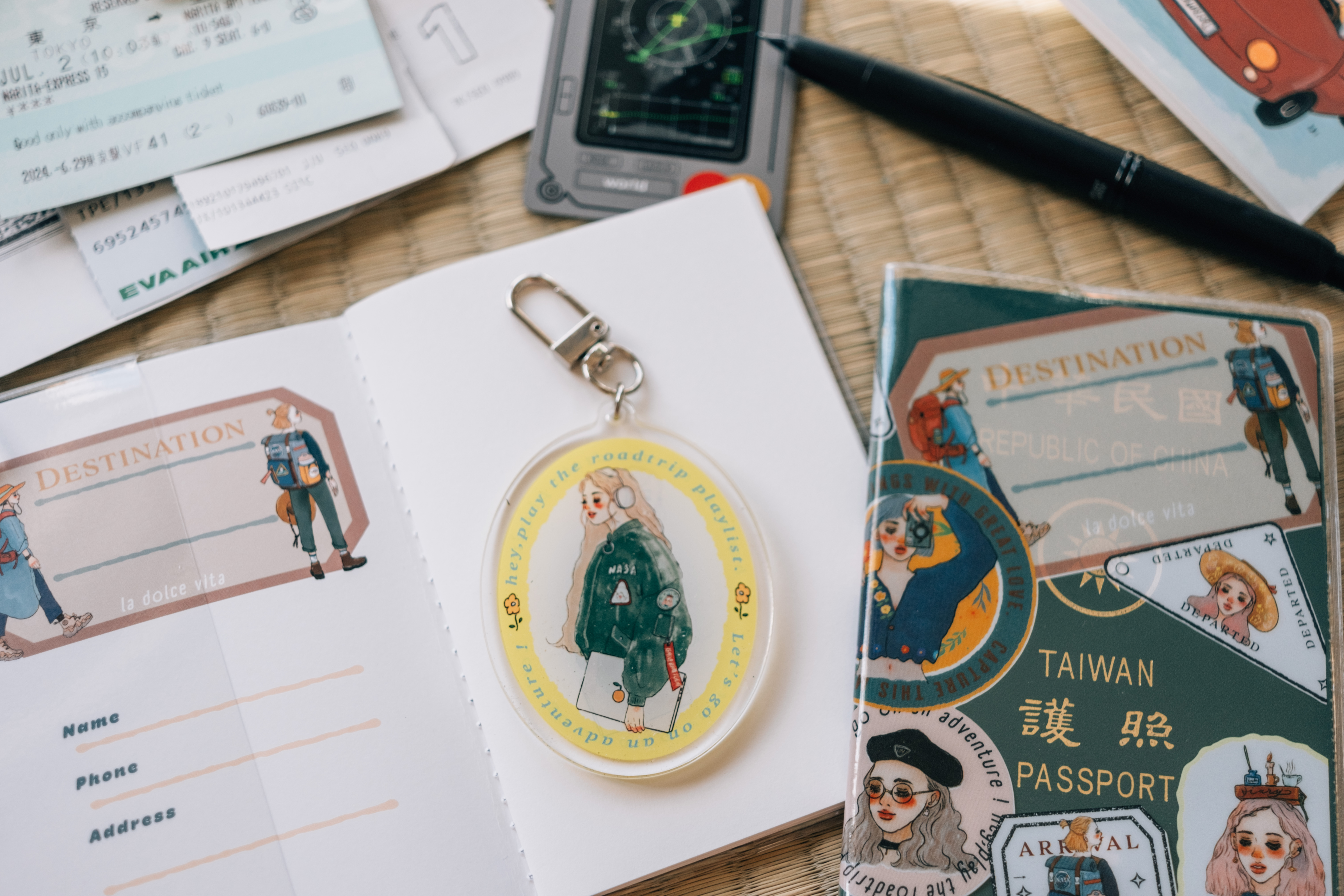 音樂女孩 壓克力吊飾｜甜蜜生活