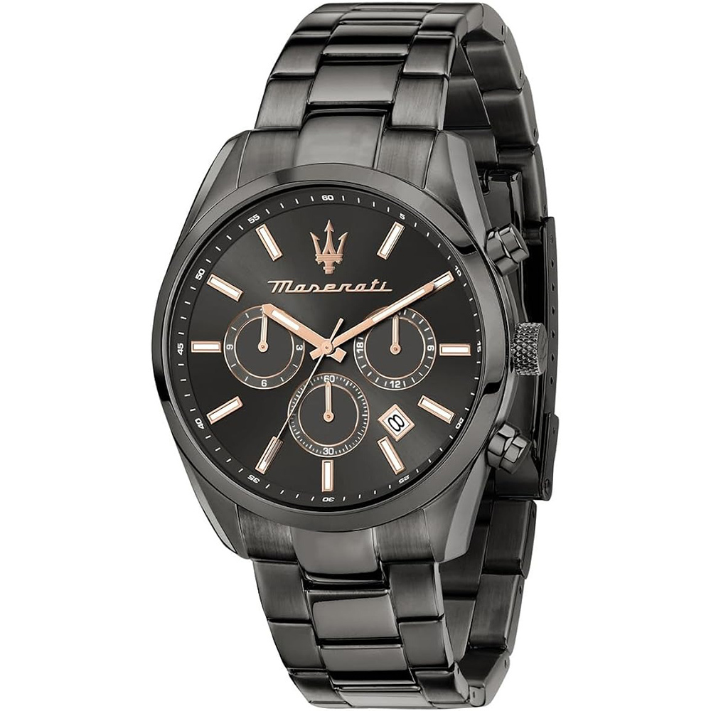 【MASERATI 瑪莎拉蒂】R8853151001 Attrazione 沉穩氣質 日期顯示 不鏽鋼 腕錶
