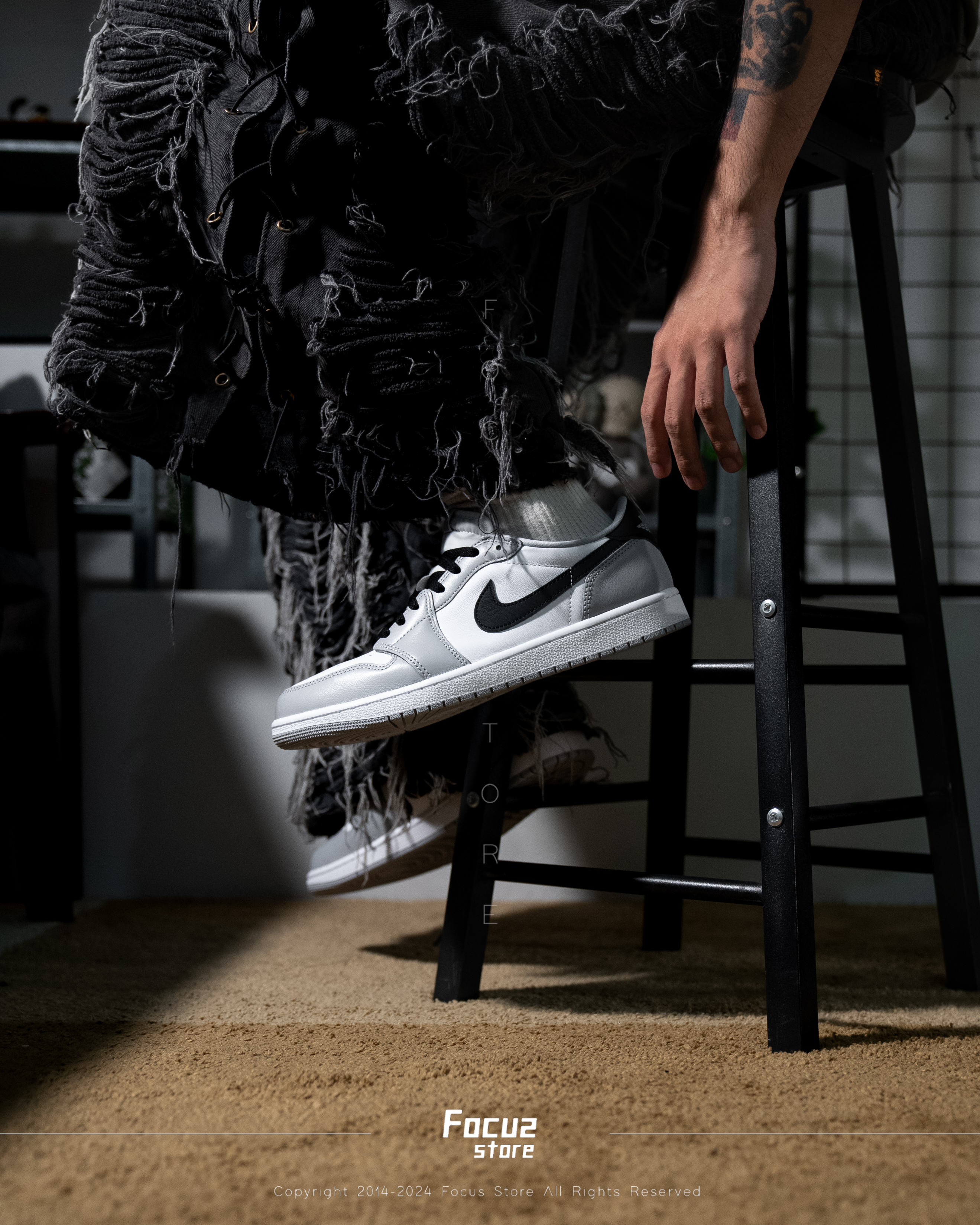 【Focus Store】預購 Nike Air Jordan 1 Low OG "Baron" 灰黑 CZ0790-110