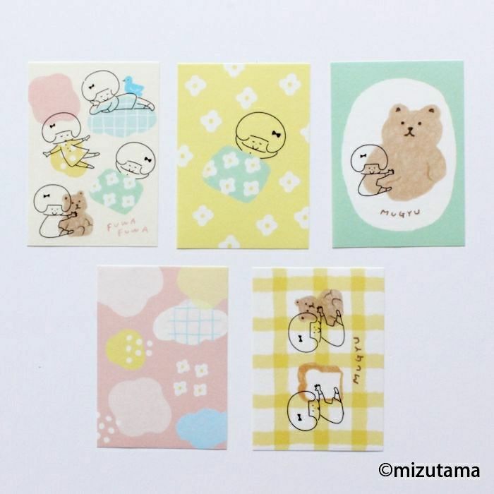[Limited] Furukawashiko x Mizutama Sticker Pack－Fluffy (Japanese Stationery Brand)