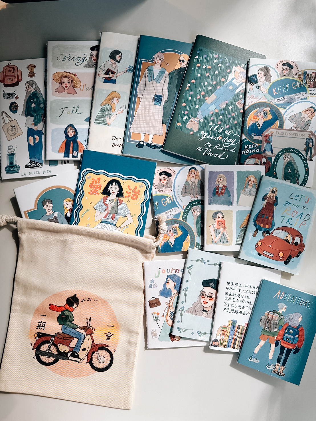 愛治限定 甜蜜筆記本優惠大全套 贈送束口袋｜甜蜜生活