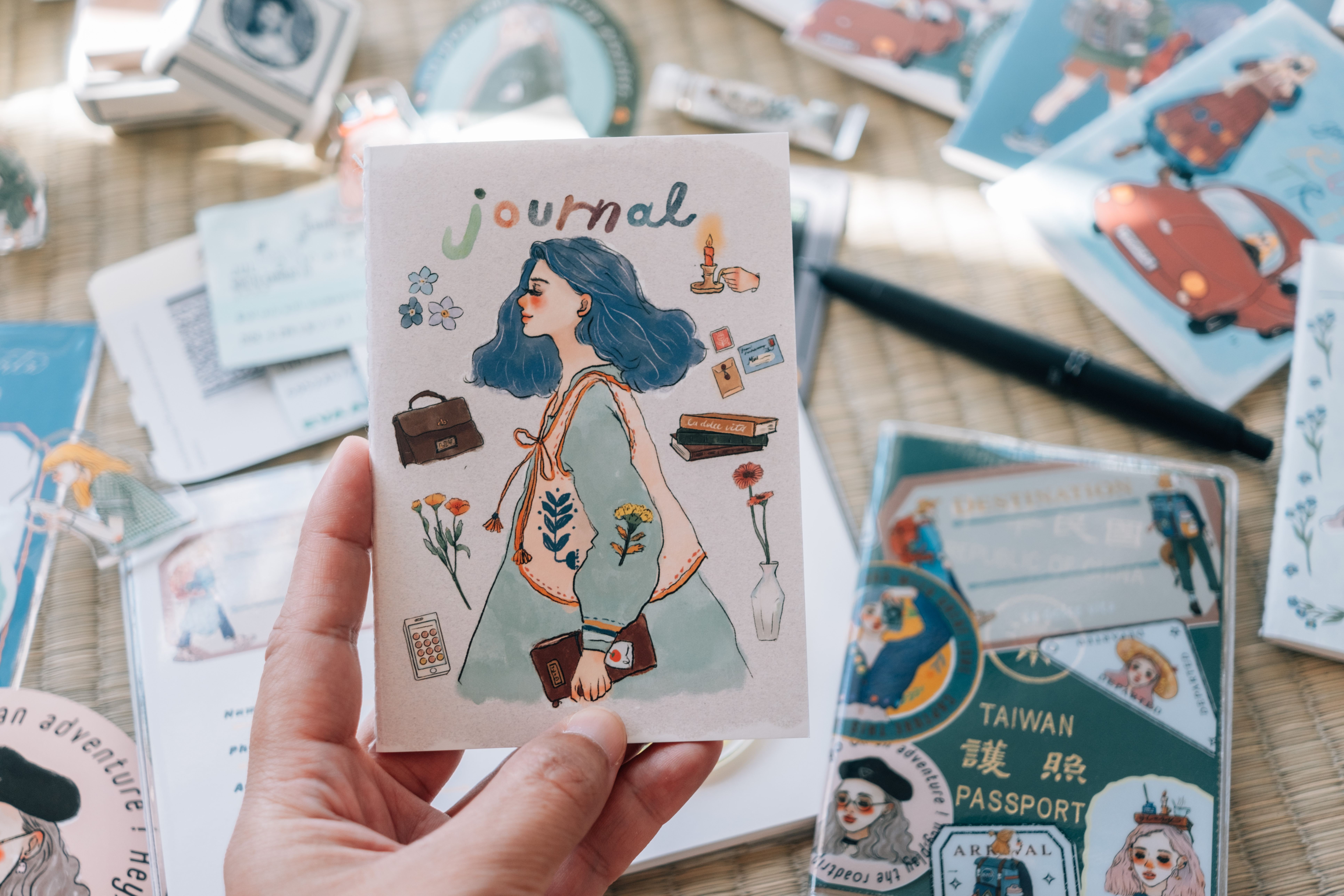 手帳女子 筆記本 護照尺寸｜甜蜜生活