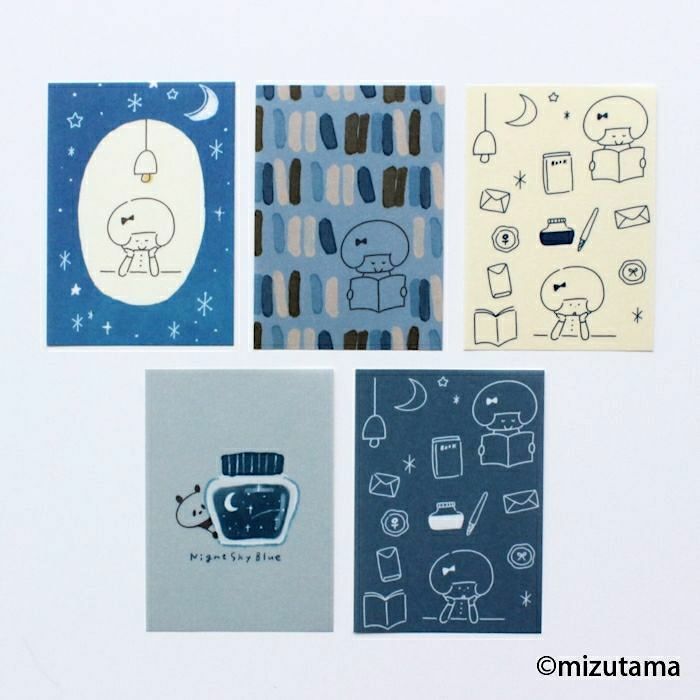 [Limited] Furukawashiko x Mizutama Sticker Pack－Silent (Japanese Stationery Brand)