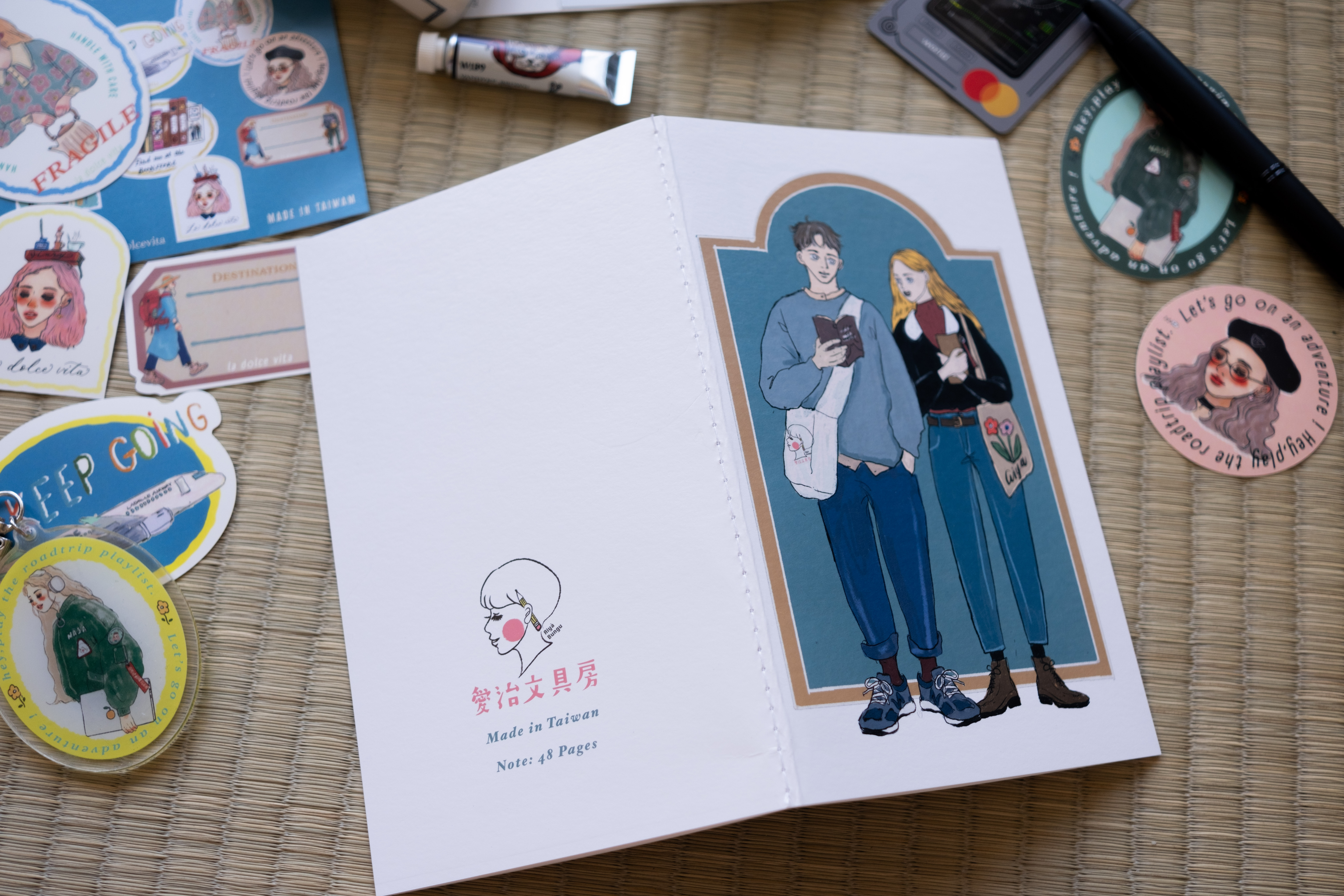 愛治文具房x甜蜜生活 旅人筆記之友 筆記本｜甜蜜生活