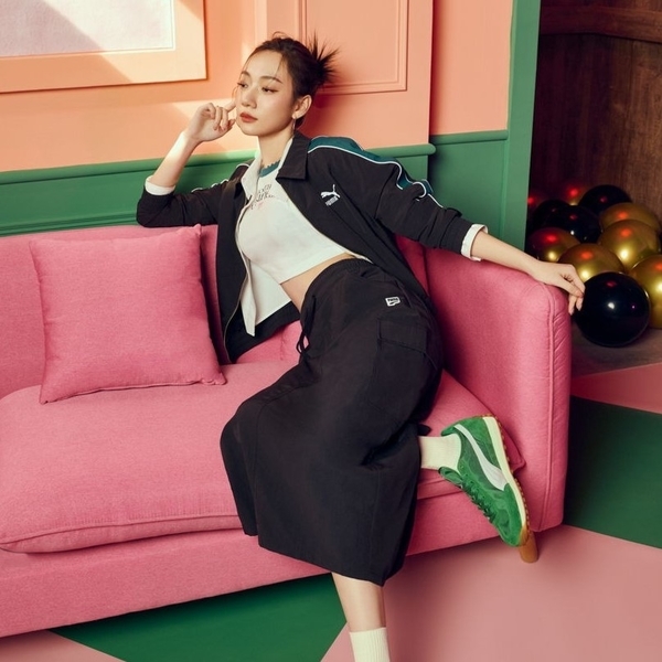 PUMA 長裙 流行系列 DOWNTOWN 黑色 工裝 中長裙 女 62665601