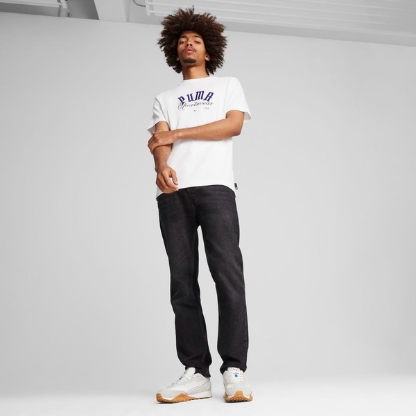 PUMA 短T 流行系列 白 復古巴黎 短袖 T恤 男 62800902