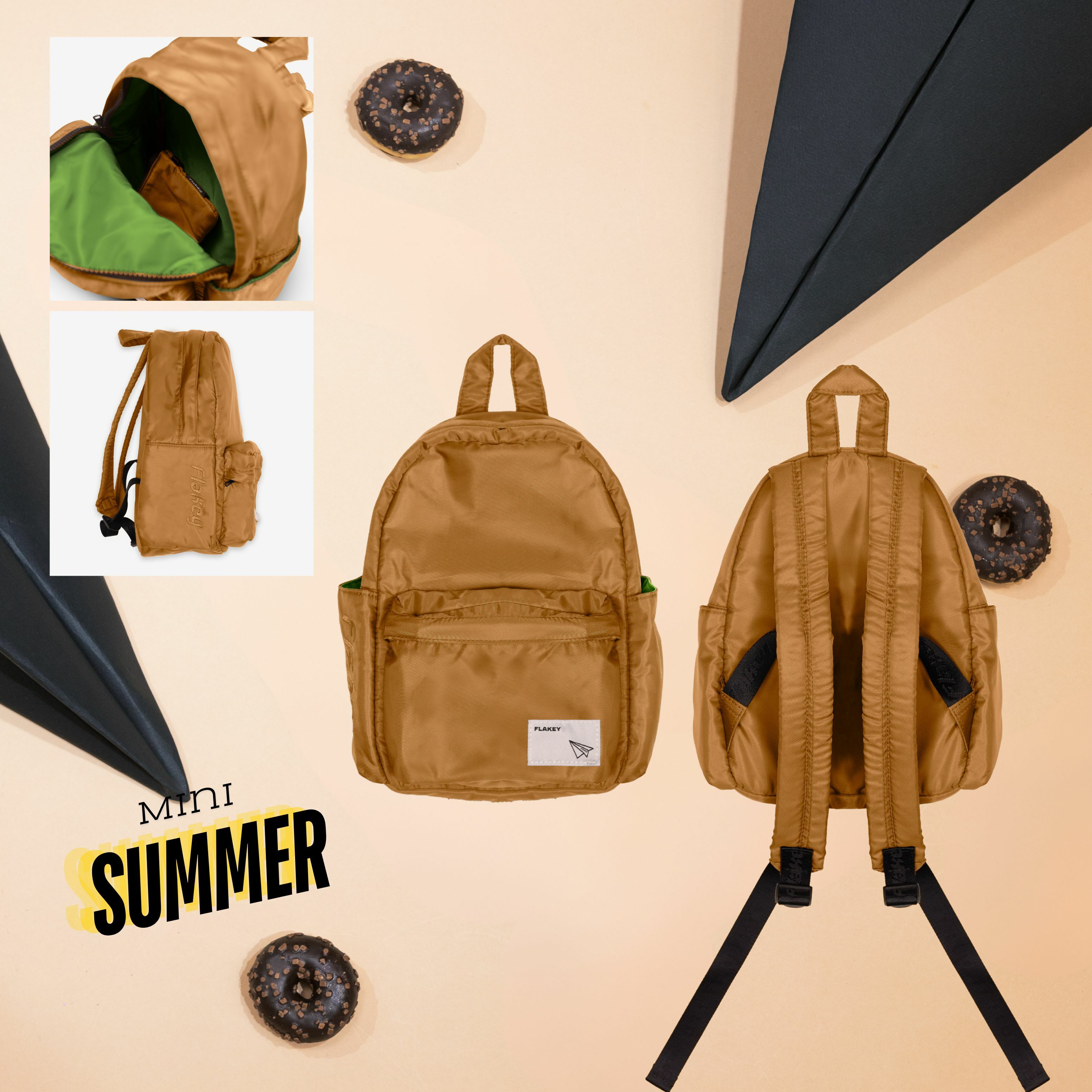 MINI SUMMER MINI 休閑風輕巧背囊(芥黃)(限量貨品)