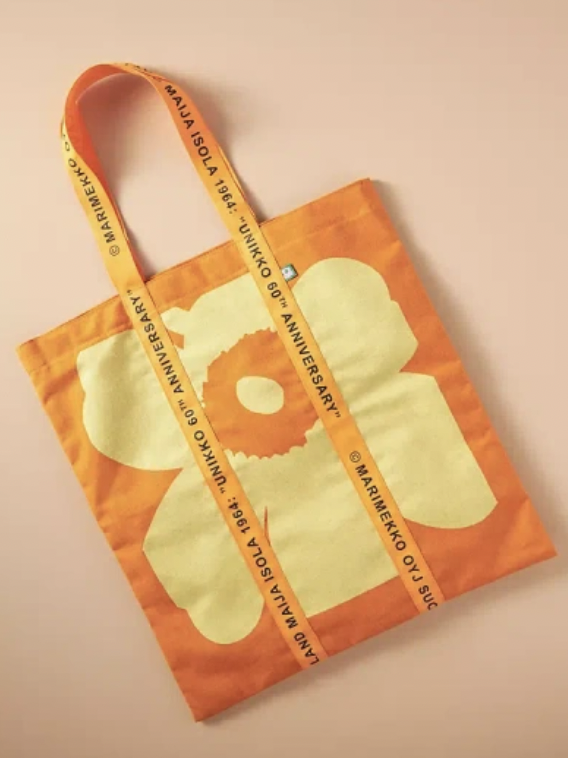 代購預訂 | Marimekko 60th Carrier Midi Unikko bag | orange