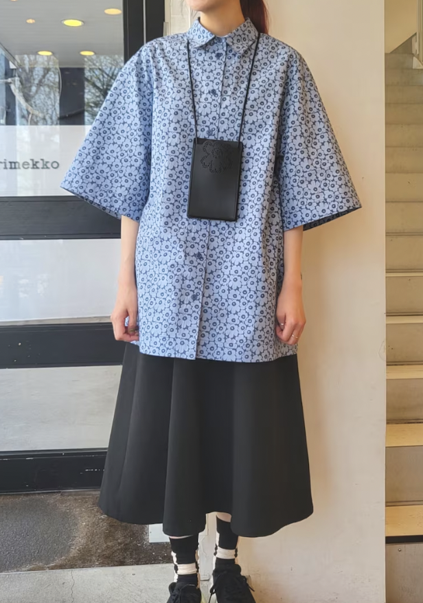 代購預訂 ｜ Marimekko nano unikko oversize shirt | LAMPI UNIKKO TUNIC