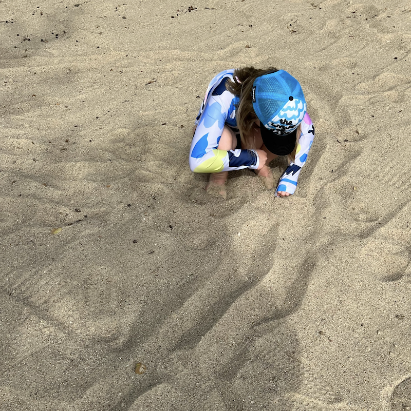 抽象彩塊 crazy abtraction | 海廢再生 抗UV兒童防曬泳衣 - 長袖連身