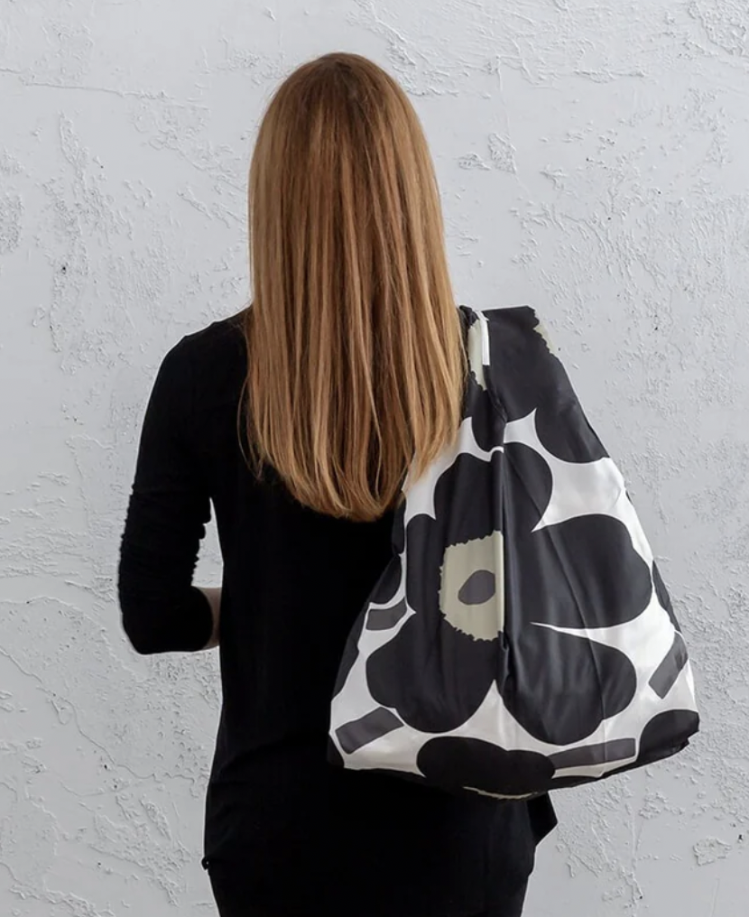 代購現貨 ｜ Marimekko Smartbag 環保袋 | 黑色 Pieni Unikko