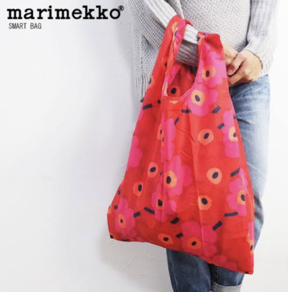 代購現貨 | marimekko Smartbag 環保袋 | Cherry Red mini Unikko