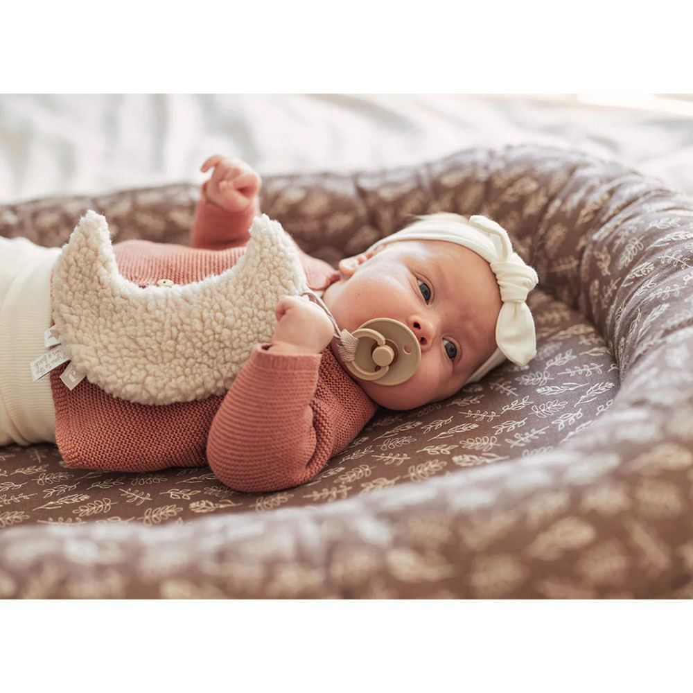 荷蘭Jollein 月亮奶嘴鍊-Nougat