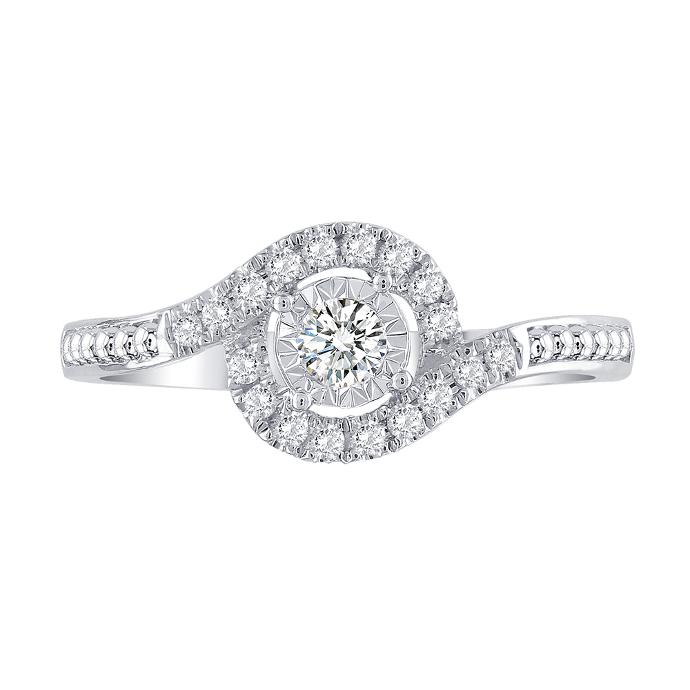 風采天然鑽石K金鑽戒