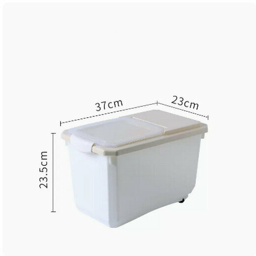 熱推家用廚房裝米桶（卡其色-小號10KG）