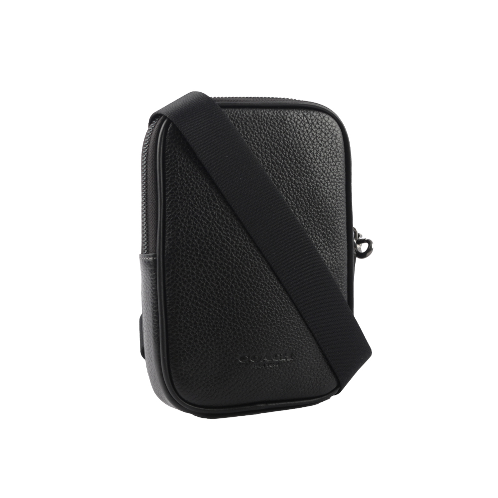 【COACH】Aden 荔枝皮革及牛皮迷你斜背包/手拿包