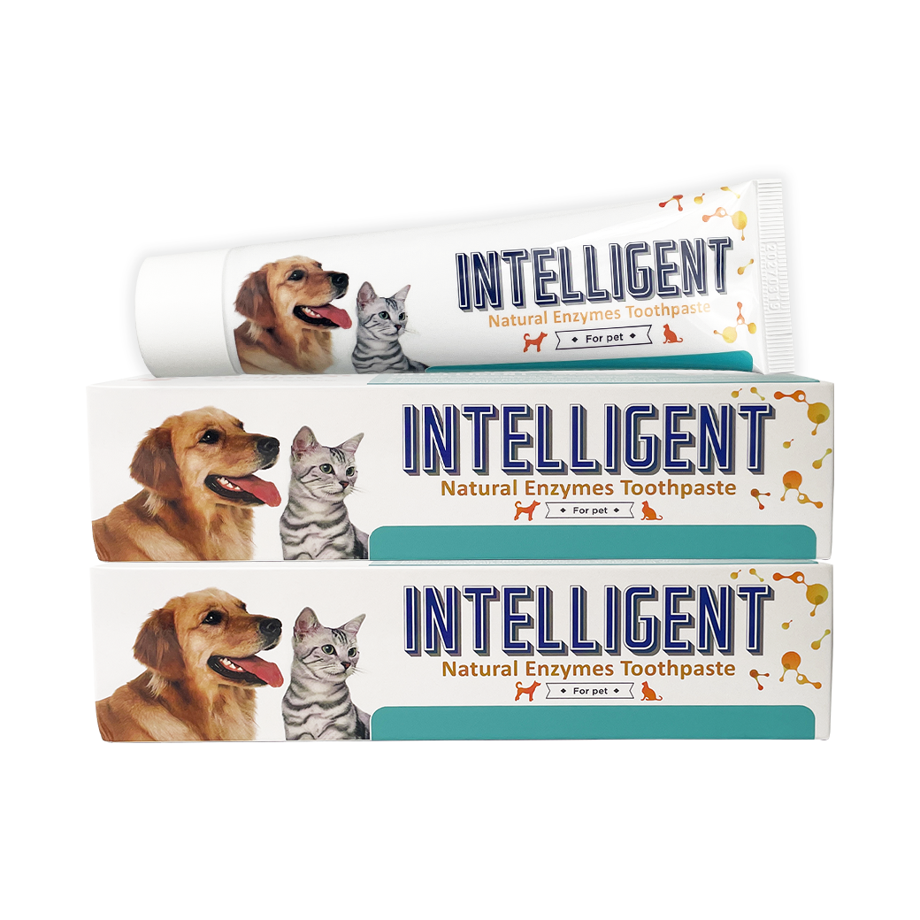 INTELLIGENT 因特力淨寵物酵素牙膏 80g x3