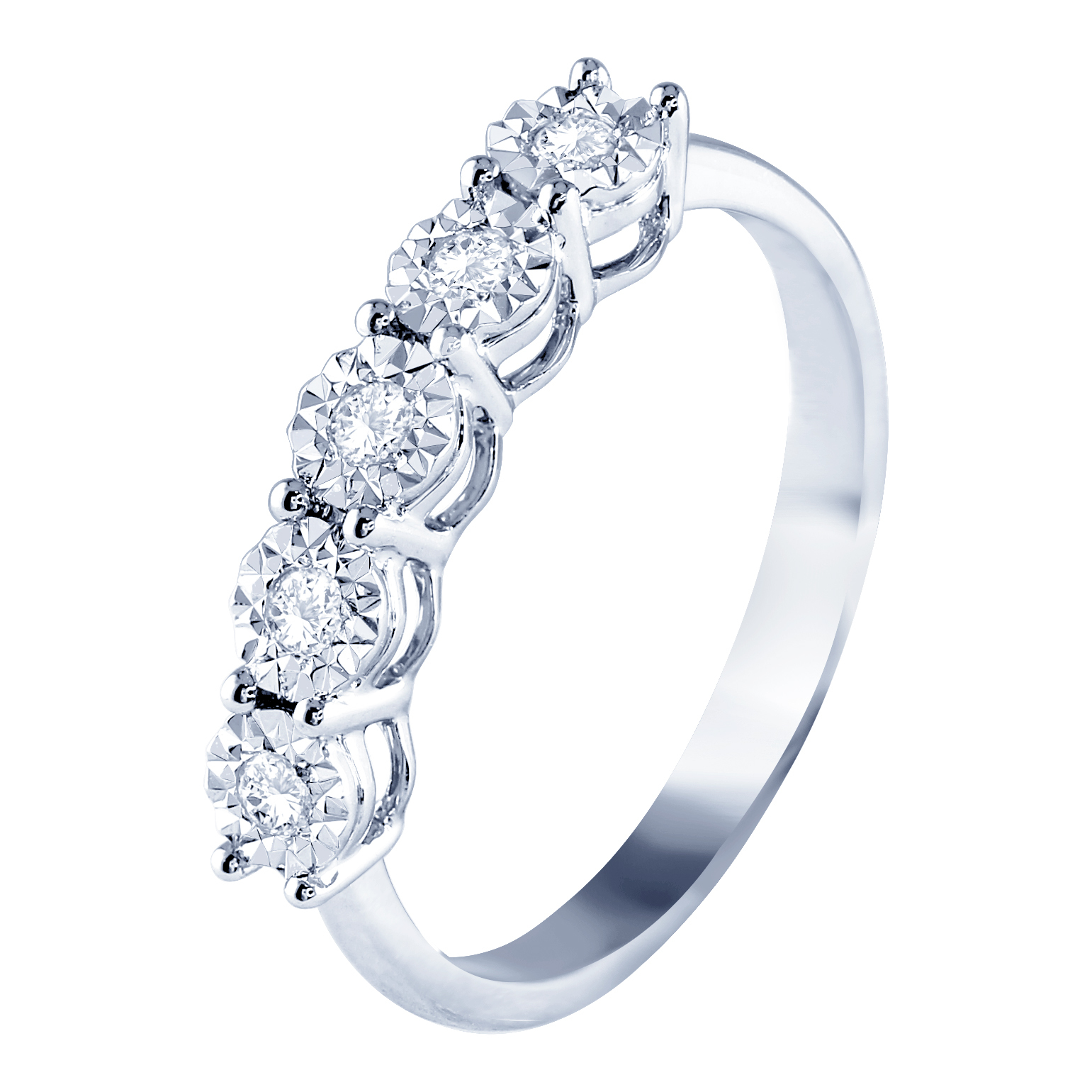 天然鑽石戒指星光K金鑽戒