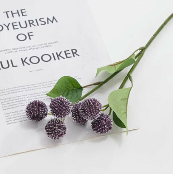 Popular decorative furnishings [Five-Headed Ball Flower Purple]