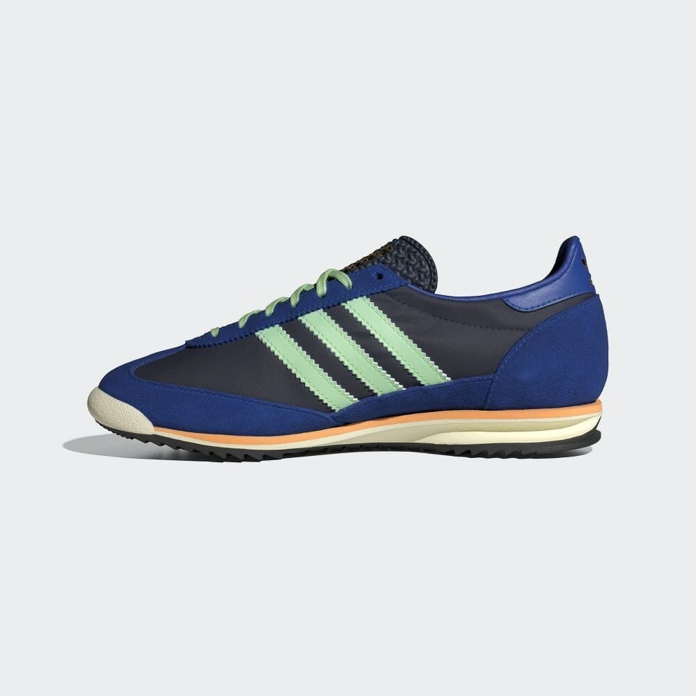 預購┃adidas SL 72 OG 麂皮 復古 皮革 藍黑底 薄荷綠
