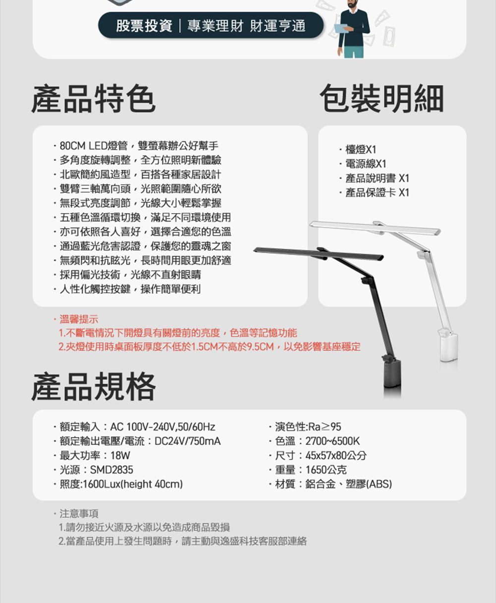 產品特色 包裝明細 產品規格