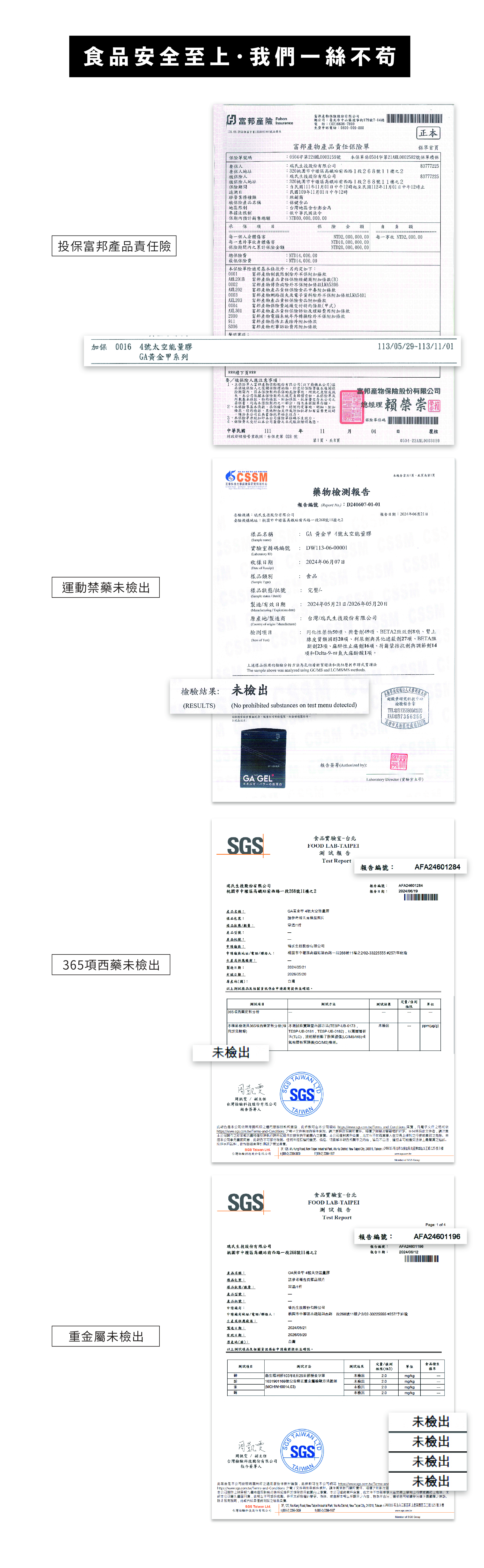 GAGEL太空能量膠_產品介紹圖14食品安全_檢驗報告