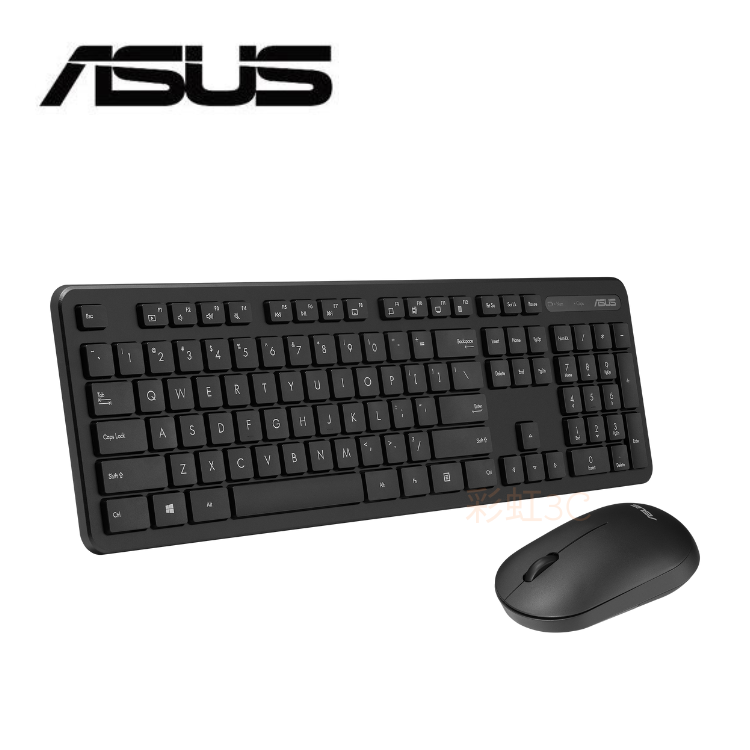 ASUS華碩 CW100 無線鍵盤滑鼠組-黑