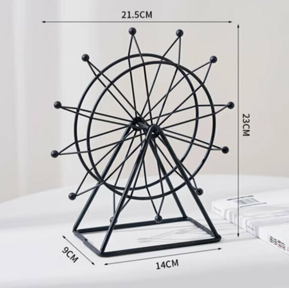 Popular decorative furnishings [small black Ferris wheel]