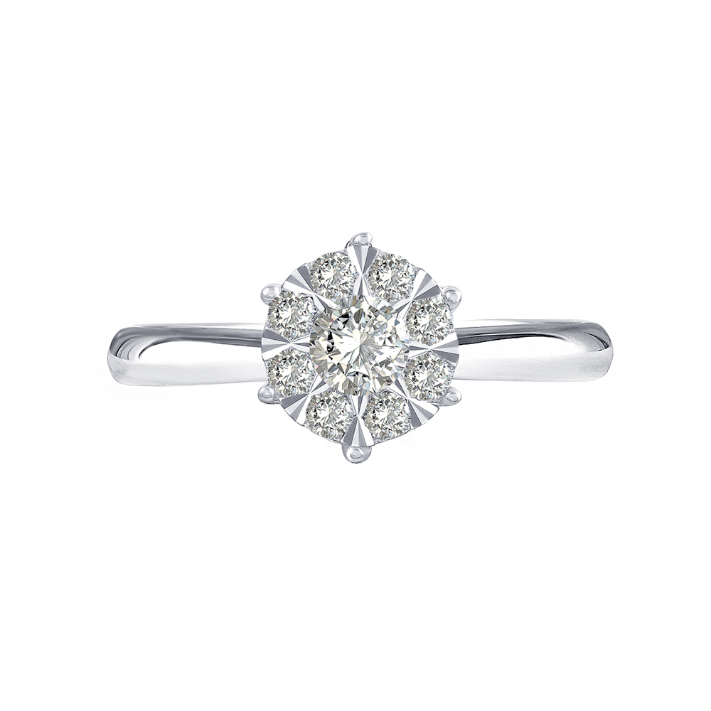 天然鑽石戒指恆星K金鑽戒