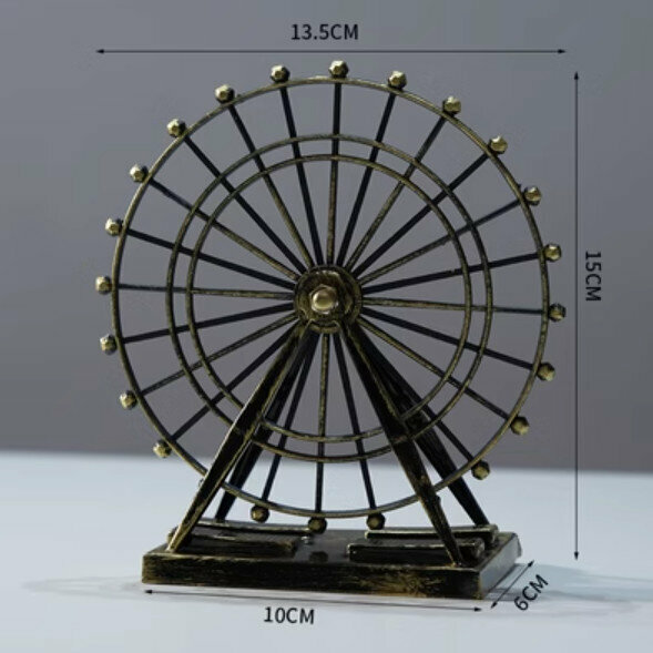 Popular decorative furnishings [Bronze Ferris Wheel]