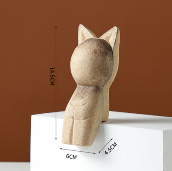 Popular decorative furnishings [looking up at a kitten]