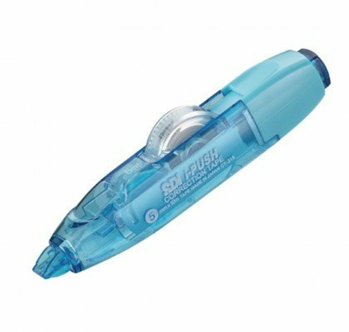 SDI - CT-315 "iPUSH"輕按式塗改帶 (5mm x 10M) 藍色 + 1個替換芯 (改錯修正兼用)