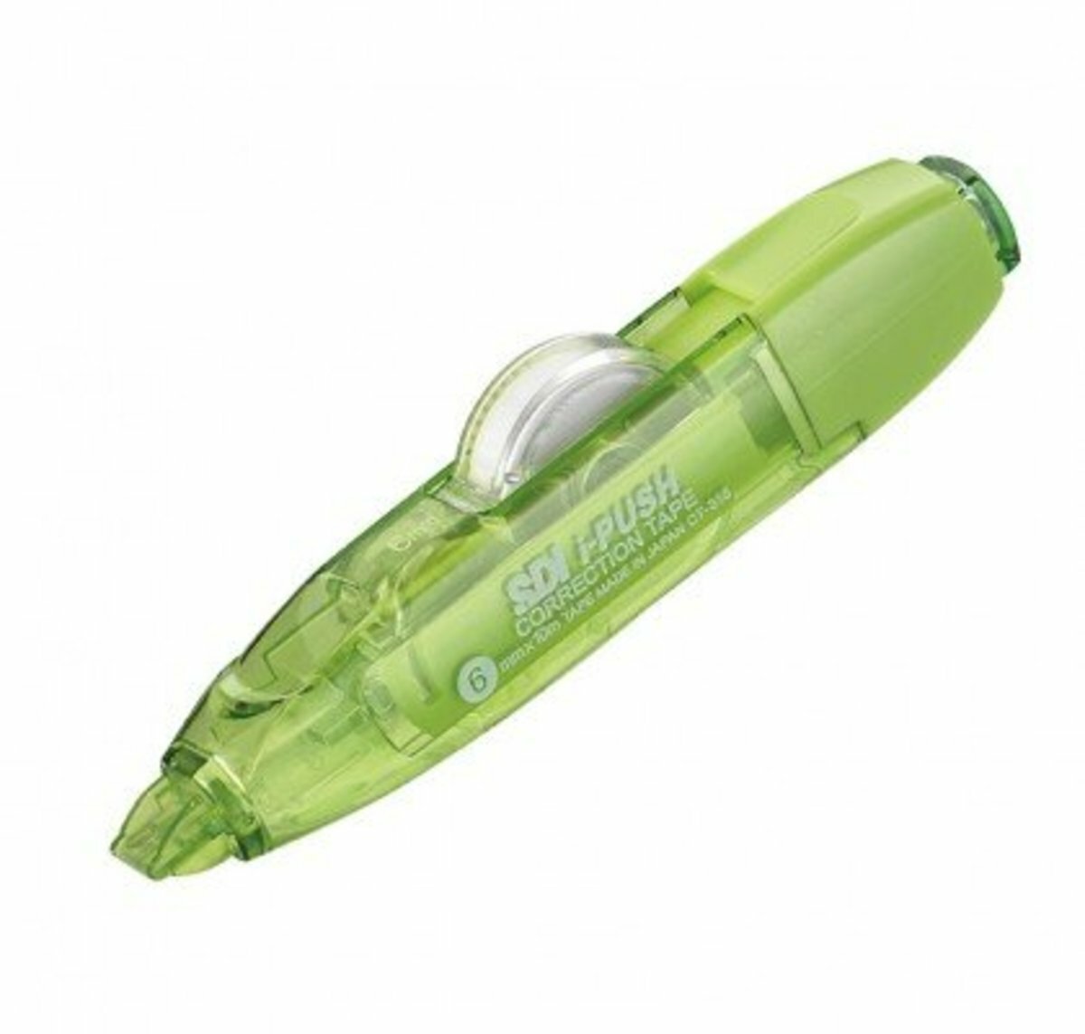 SDI - CT-316 "iPUSH"輕按式塗改帶 (6mm x 10M) 綠色 + 1個替換芯 (改錯修正兼用)
