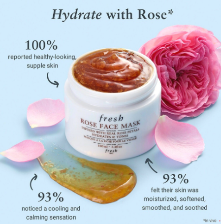 FRESH 玫瑰保濕面膜 100ml 馥蕾詩 (平行進口)