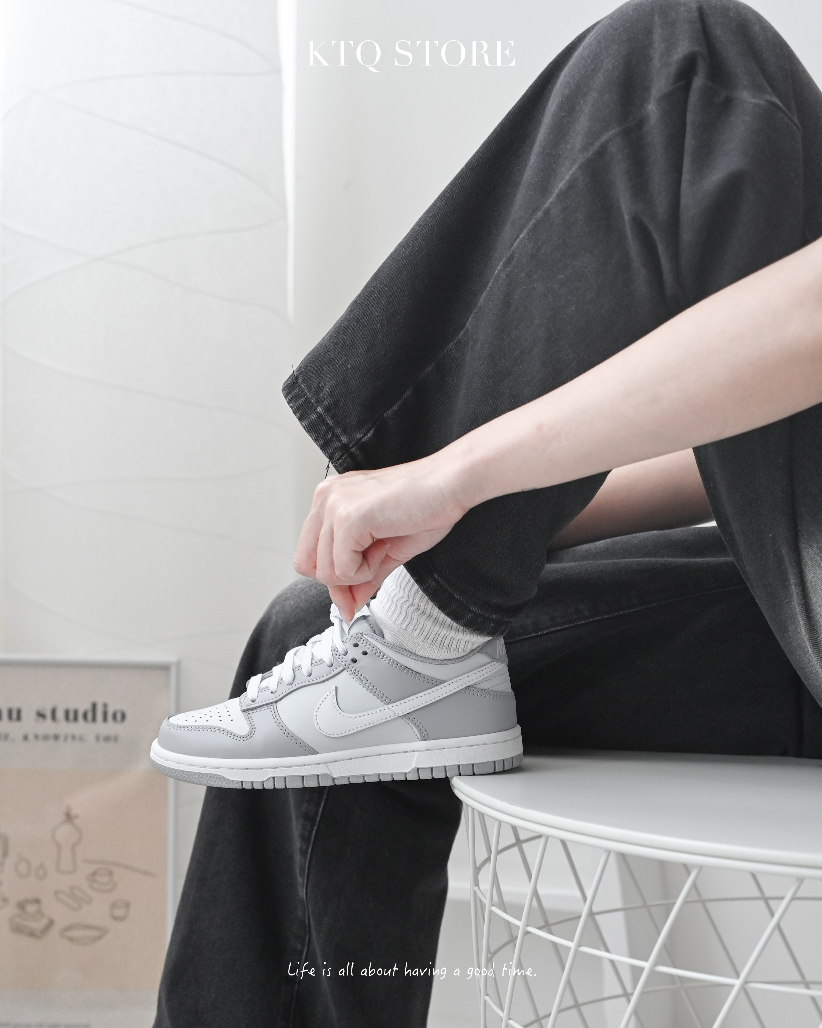 KTQ STORE ‧ Nike Dunk Low GS 灰白反轉北極熊女款 DH9765-001