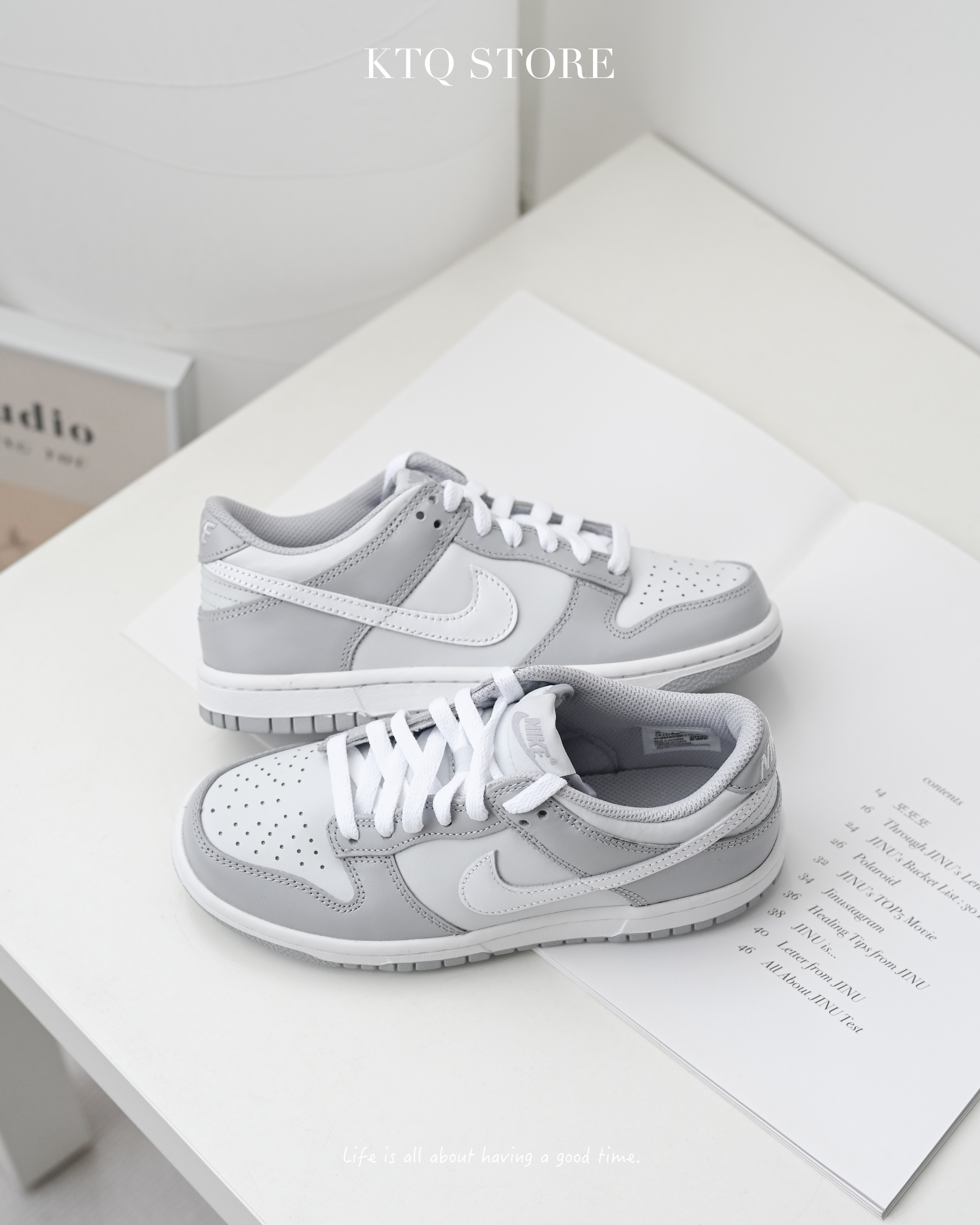 KTQ STORE ‧ Nike Dunk Low GS 灰白反轉北極熊女款 DH9765-001