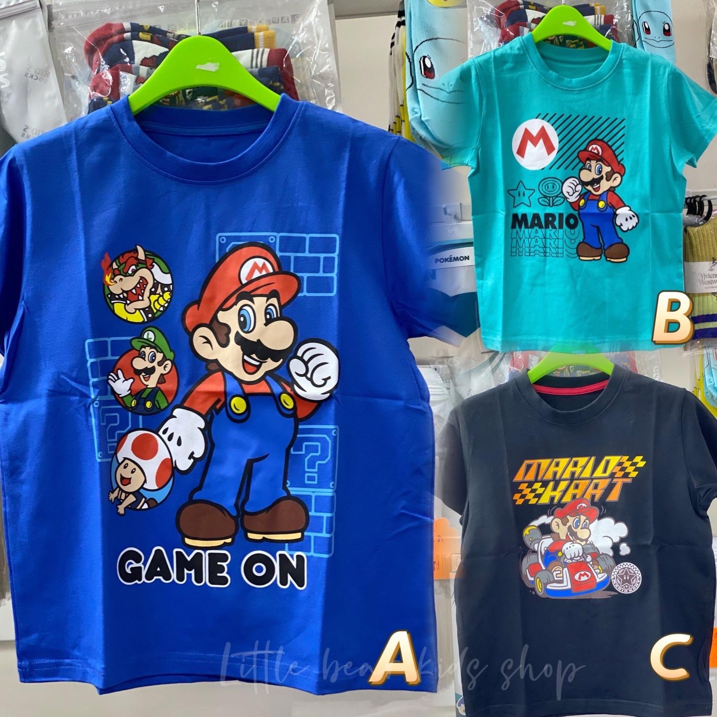 (現貨) LBK-3398 男童Mario 短袖棉TeeⓂ️